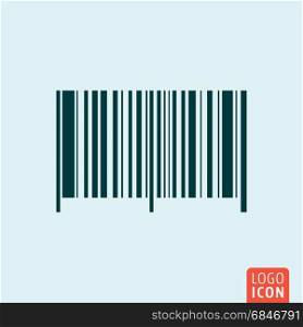 Barcode symbol. Bar code icon isolated. Vector illustration. Barcode icon isolated