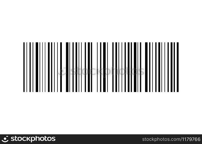 Barcode vector icon. Bar code for web on white background. Barcode vector icon. Bar code for web