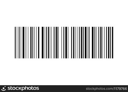 Barcode vector icon. Bar code for web on white background. Barcode vector icon. Bar code for web
