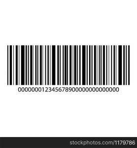Barcode vector icon isolated on white background. Barcode vector icon isolated on white
