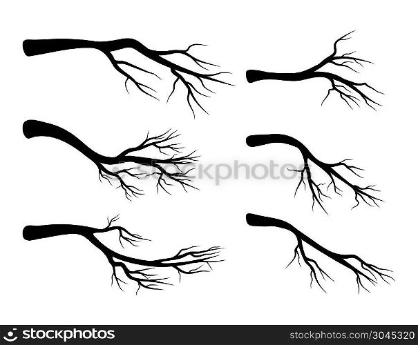 bare branch set vector symbol icon design. Beautiful illustration isolated on white background
