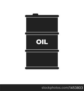 Barell oil vector icon, gallon of oil illustration.