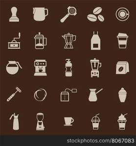 Barista color icon on brown background, stock vector