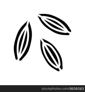 barley grain unpeeled glyph icon vector. barley grain unpeeled sign. isolated symbol illustration. barley grain unpeeled glyph icon vector illustration