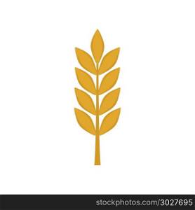 Barley icon in flat design.. Barley icon in flat design