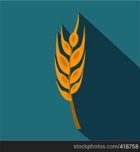 Barley spike icon. Flat illustration of barley spike vector icon for web. Barley spike icon, flat style