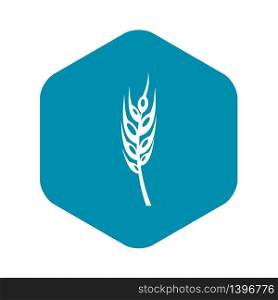 Barley spike icon. Simple illustration of barley spike vector icon for web. Barley spike icon, simple style