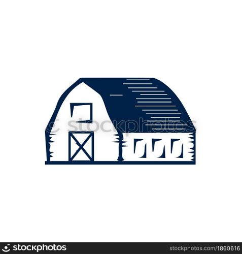 Barn icon vector. isolated on white background.