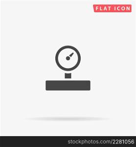 Barometer flat vector icon. Hand drawn style design illustrations.. Barometer flat vector icon