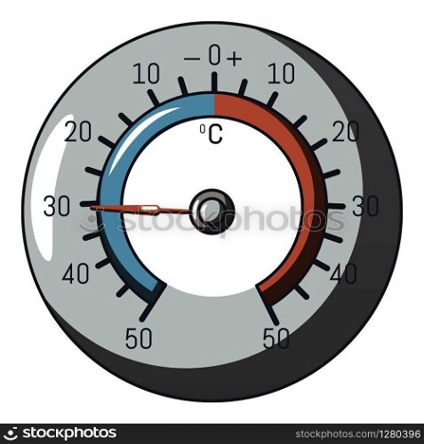 Barometer icon. Cartoon illustration of barometer vector icon for web. Barometer icon, cartoon style