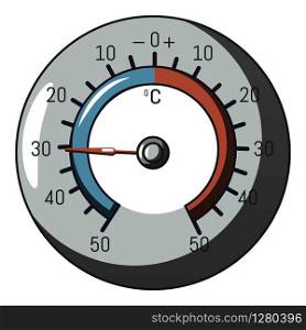 Barometer icon. Cartoon illustration of barometer vector icon for web. Barometer icon, cartoon style