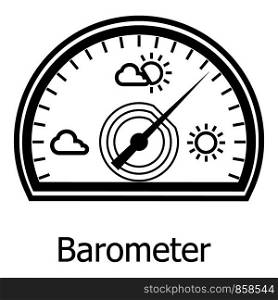 Barometer icon. Simple illustration of barometer vector icon for web. Barometer icon, simple style