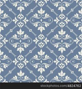 Baroque background of romantic floral seamless pattern for decoration damask wallpaper, vintage style, stock vector