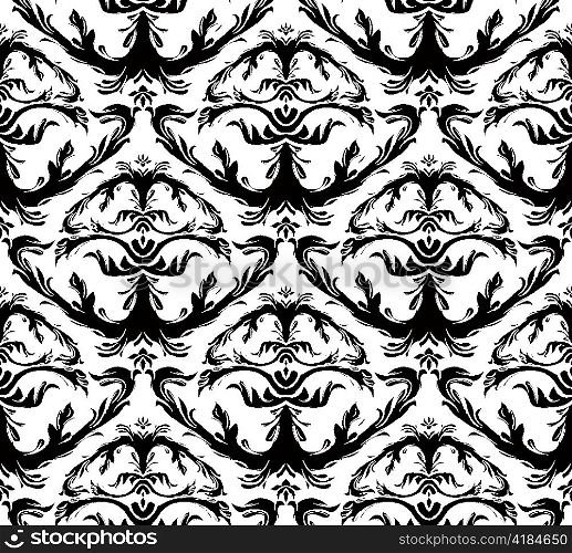 baroque seamless pattern vector illustration