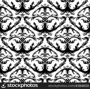 baroque seamless pattern vector illustration