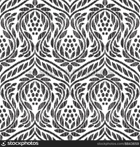 Baroque seamless pattern vector image