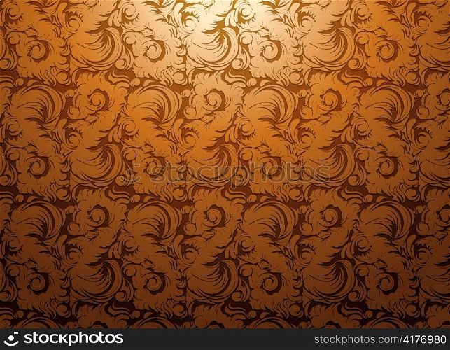 baroque wallpaper vector illustration