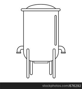 Barrel icon. Outline illustration of barrel vector icon for web. Barrel icon, outline style.