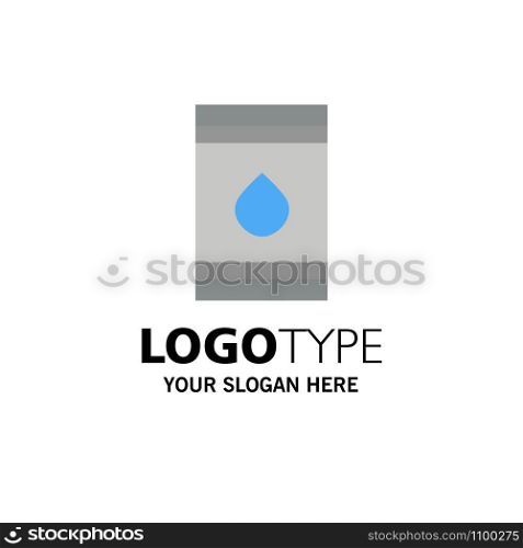 Barrel, Oil, Fuel, flamable, Eco Business Logo Template. Flat Color