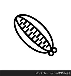 barrette hair icon vector. barrette hair sign. isolated contour symbol illustration. barrette hair icon vector outline illustration