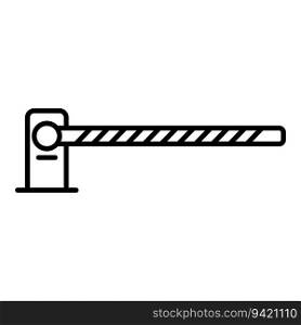barrier icon vector illustration logo deisgn