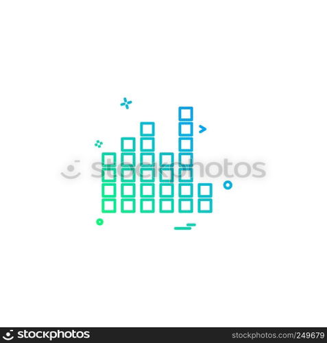 Bars icon design vector