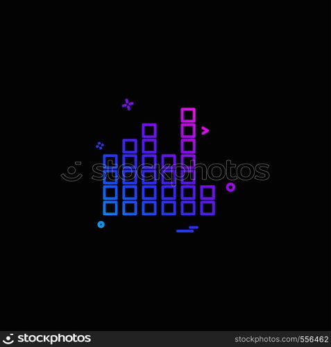 Bars icon design vector