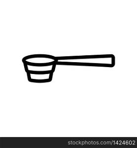bartender special spoon icon vector. bartender special spoon sign. isolated contour symbol illustration. bartender special spoon icon vector outline illustration
