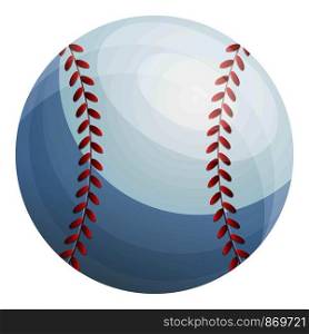 Baseball ball icon. Cartoon of baseball ball vector icon for web design isolated on white background. Baseball ball icon, cartoon style