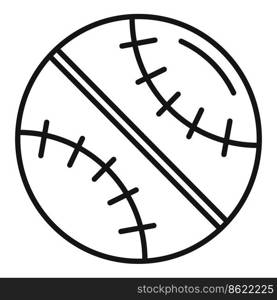 Baseball ball icon outline vector. Healthy sport. Active body. Baseball ball icon outline vector. Healthy sport