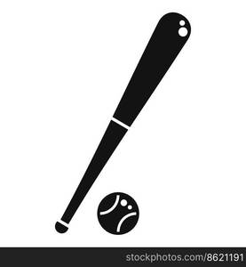 Baseball ball icon simple vector. School sport. Fun equipment. Baseball ball icon simple vector. School sport