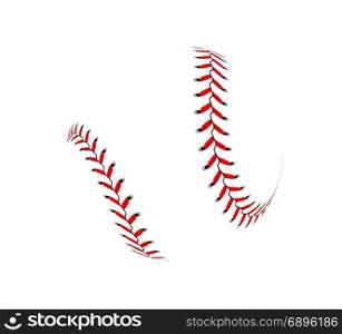 Baseball ball on white background. Baseball ball on white background Vector illustration