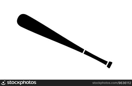 Baseball bat icon simple Royalty Free Vector Image