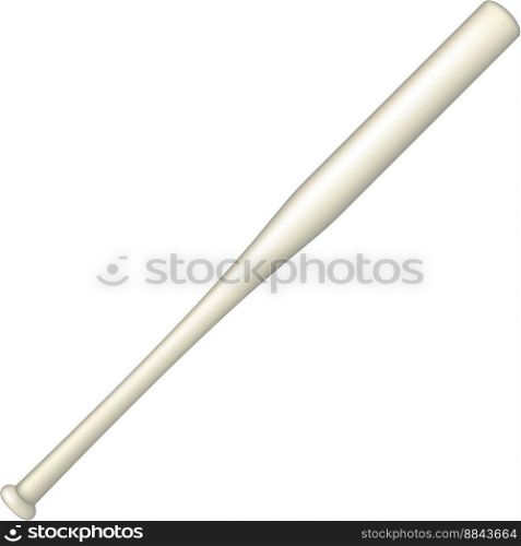 Baseball bat in light design vector image