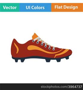 Baseball boot icon. Flat design. Vector illustration.