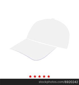 Baseball cap icon . Flat style. Baseball cap icon . It is flat style