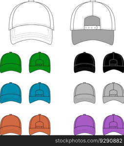 Baseball cap Royalty Free Vector Image