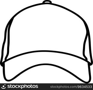 Baseball cap Royalty Free Vector Image