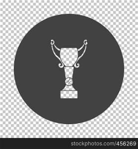 Baseball cup icon. Subtract stencil design on tranparency grid. Vector illustration.
