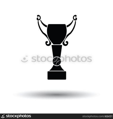 Baseball cup icon. White background with shadow design. Vector illustration.