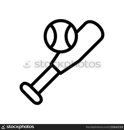 baseball equipment icon vector line style