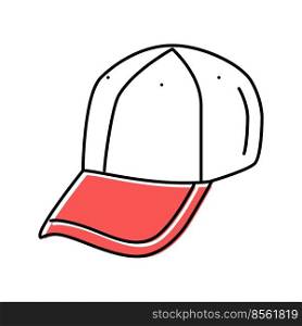 baseball hat cap color icon vector. baseball hat cap sign. isolated symbol illustration. baseball hat cap color icon vector illustration