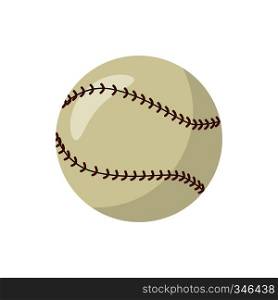 Baseball icon in cartoon style on a white background. Baseball icon, cartoon style