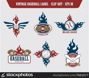 baseball label sticker label sticker vector graphic art design illustration. baseball label sticker