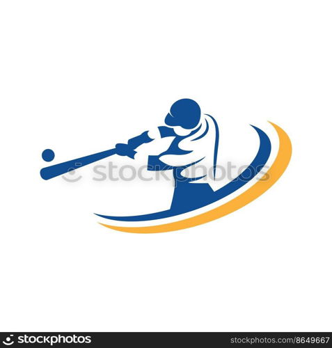 Baseball logo icon design illustration