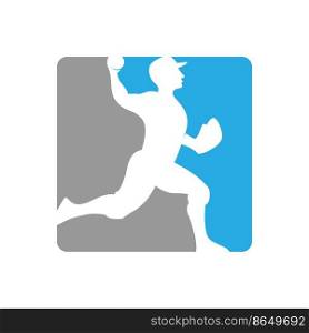 Baseball logo icon design illustration