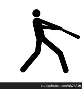 baseball player icon vektor illustration design