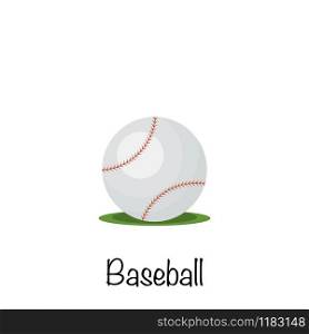 Baseball sports game ball, vector illustration