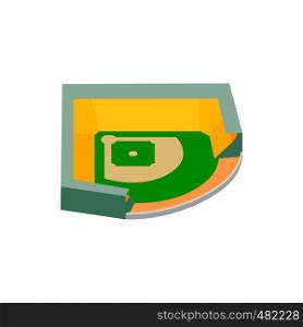 Baseball stadium isometric 3d icon. Single symbol on a white background. Baseball stadium isometric 3d icon
