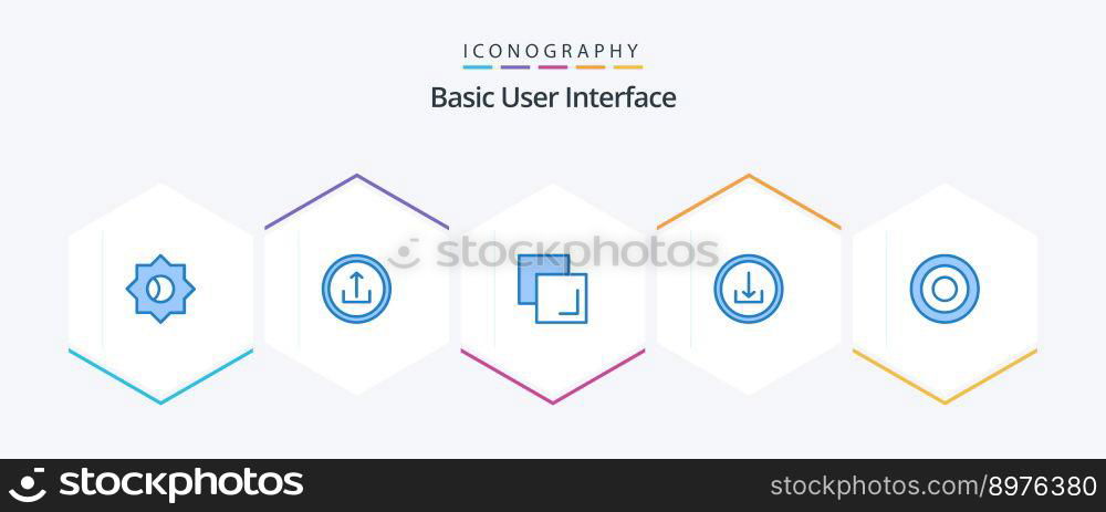Basic 25 Blue icon pack including line. basic. copy. interface. basic